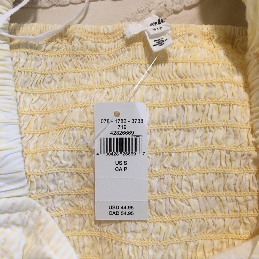 aerie Cream Square-Neck Puff Sleeve Crop Top - Picture 5 of 5